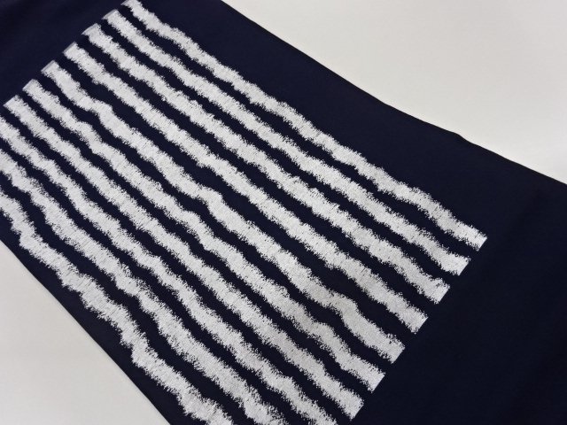 JAPANESE NAGOYA OBI / WOVEN ABSTRACT STRIPE